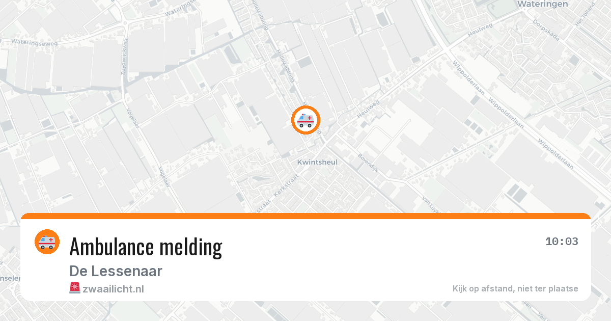 Ambulance melding — 26 mei 2026