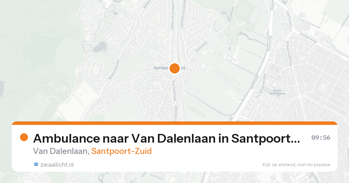 Ambulance naar Van Dalenlaan in Santpoort-Zuid — 23 mei 2026