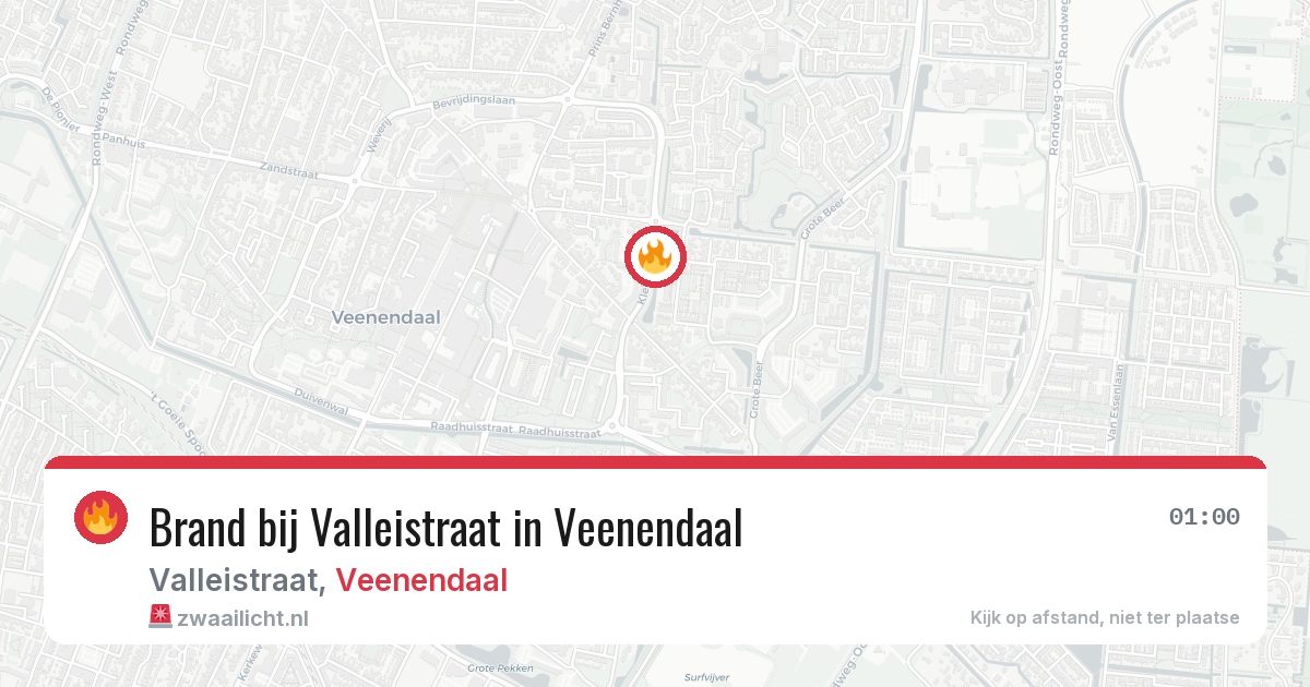 Brand bij Valleistraat in Veenendaal — 30 apr 2026