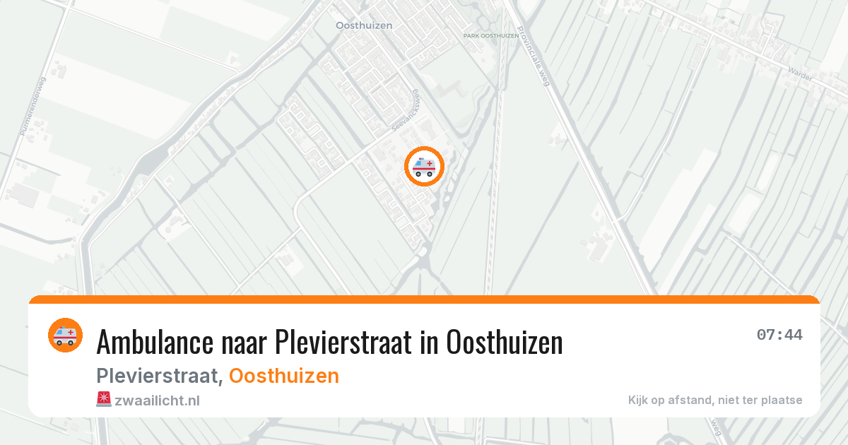 Ambulance naar Plevierstraat in Oosthuizen — 16 jul 2026
