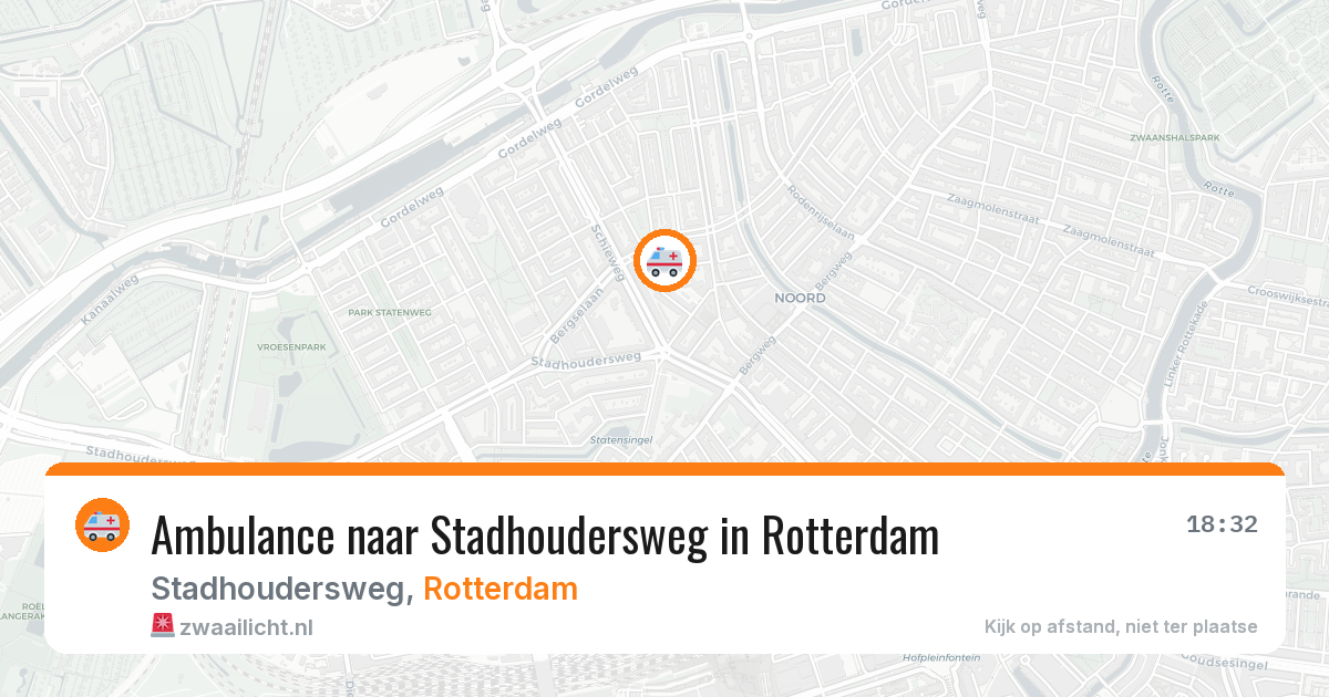 Ambulance naar Stadhoudersweg in Rotterdam — 7 jun 2026