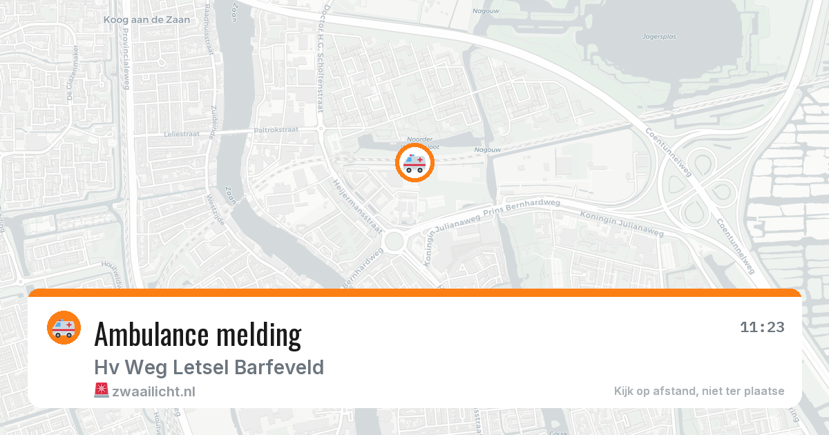 Ambulance melding — 6 jul 2026