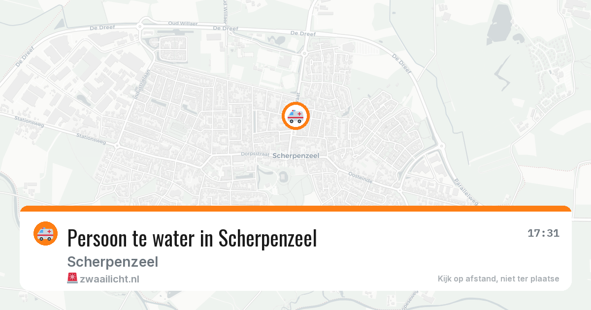 Persoon te water in Scherpenzeel — 1 mei 2026