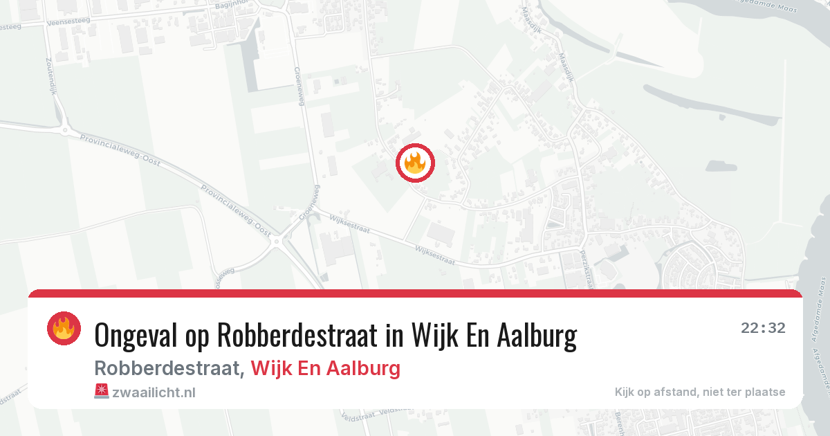 Ongeval op Robberdestraat in Wijk En Aalburg — 11 mei 2026