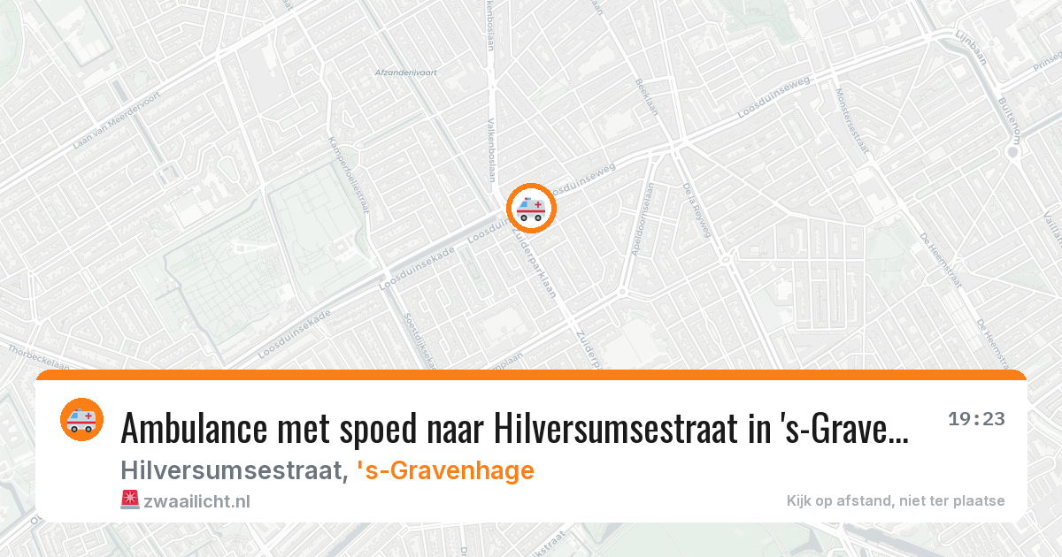 Ambulance met spoed naar Hilversumsestraat in 's-Gravenhage — 10 feb 2026