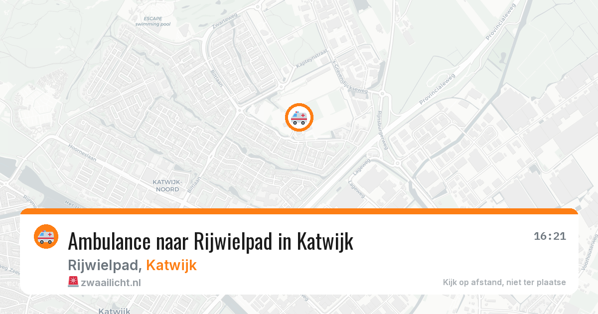 Ambulance naar Rijwielpad in Katwijk — 2 aug 2026