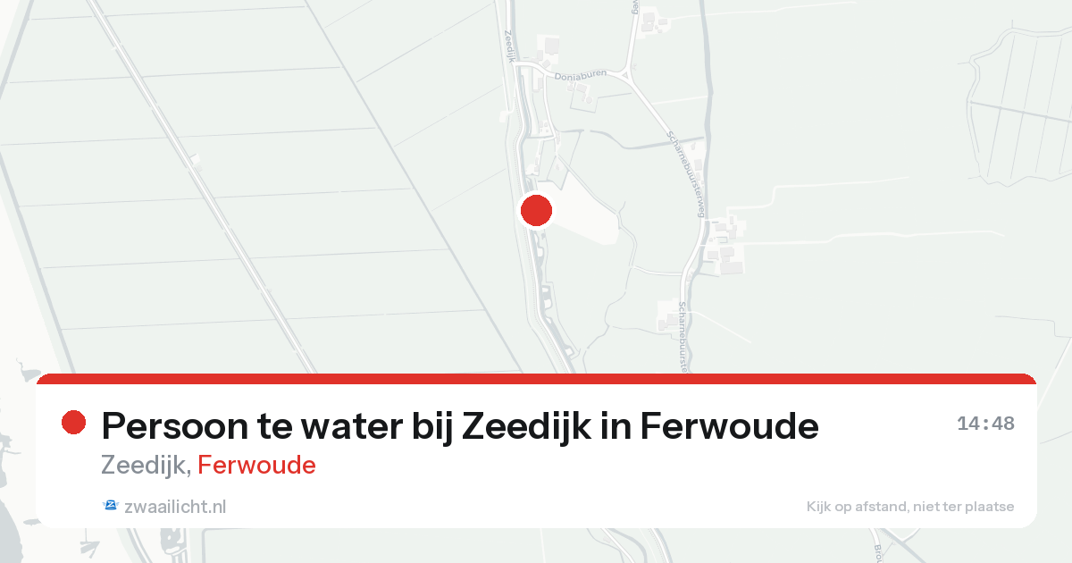 Persoon te water bij Zeedijk in Ferwoude — 8 aug 2026
