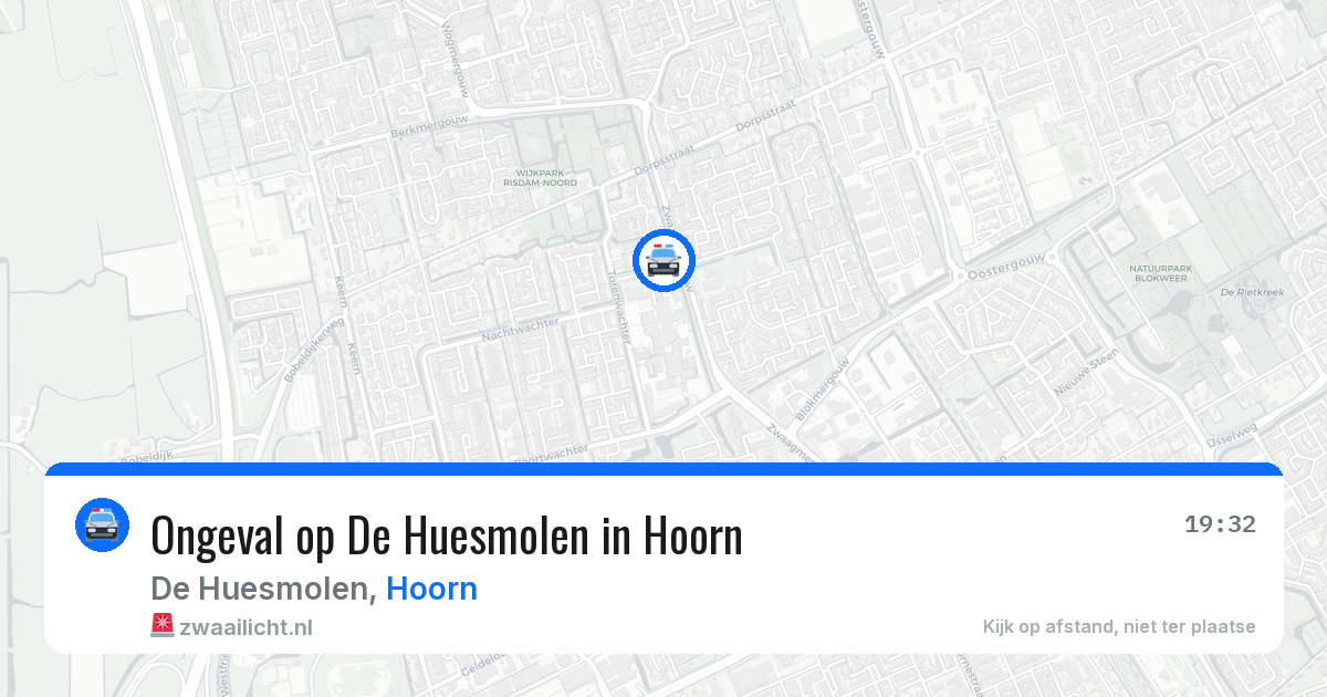 Ongeval op De Huesmolen in Hoorn — 22 apr 2026
