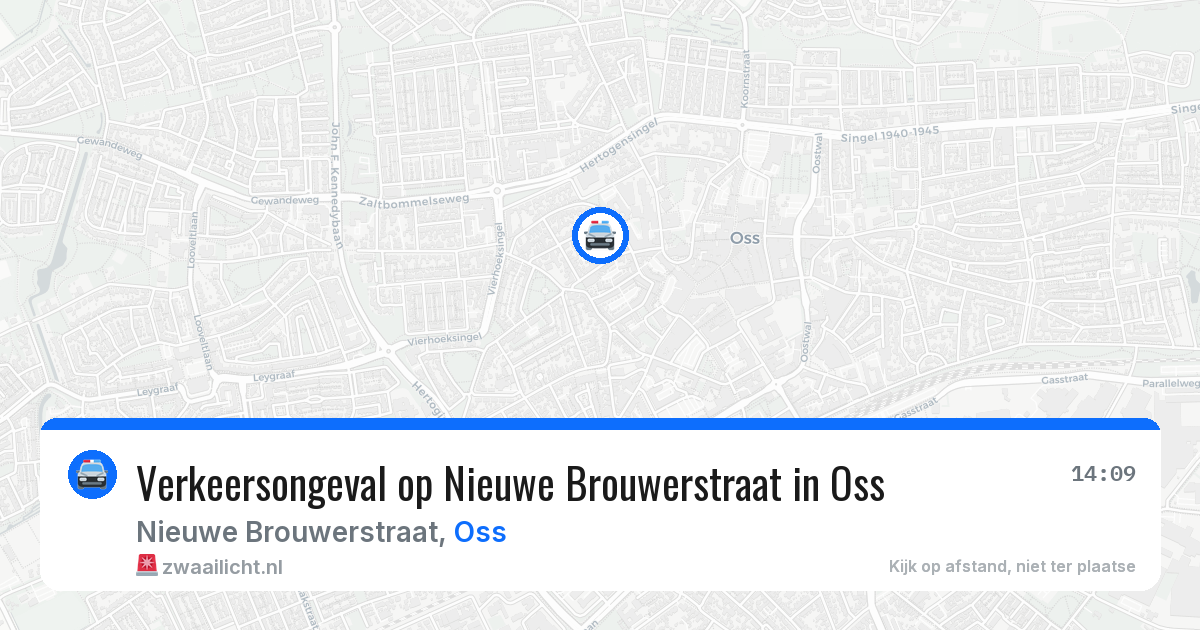 Verkeersongeval op Nieuwe Brouwerstraat in Oss — 12 jul 2026