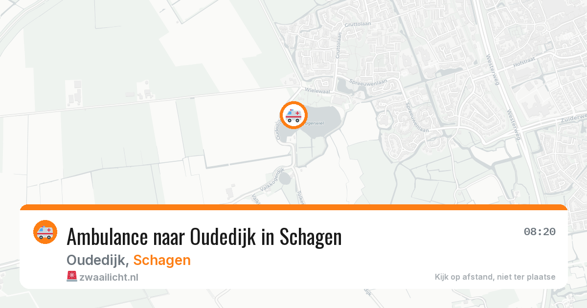 Ambulance naar Oudedijk in Schagen — 10 mei 2026