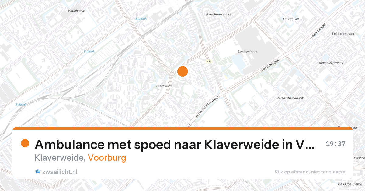 Ambulance met spoed naar Klaverweide in Voorburg — 27 aug 2026