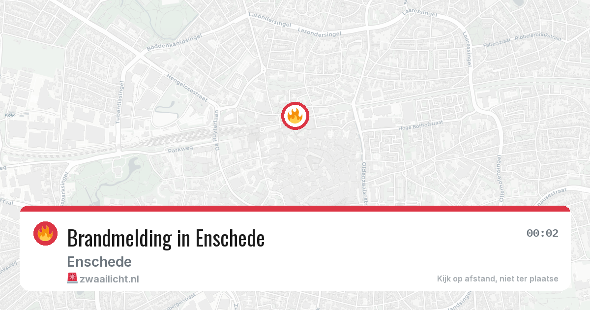 Brandmelding in Enschede — 6 aug 2026