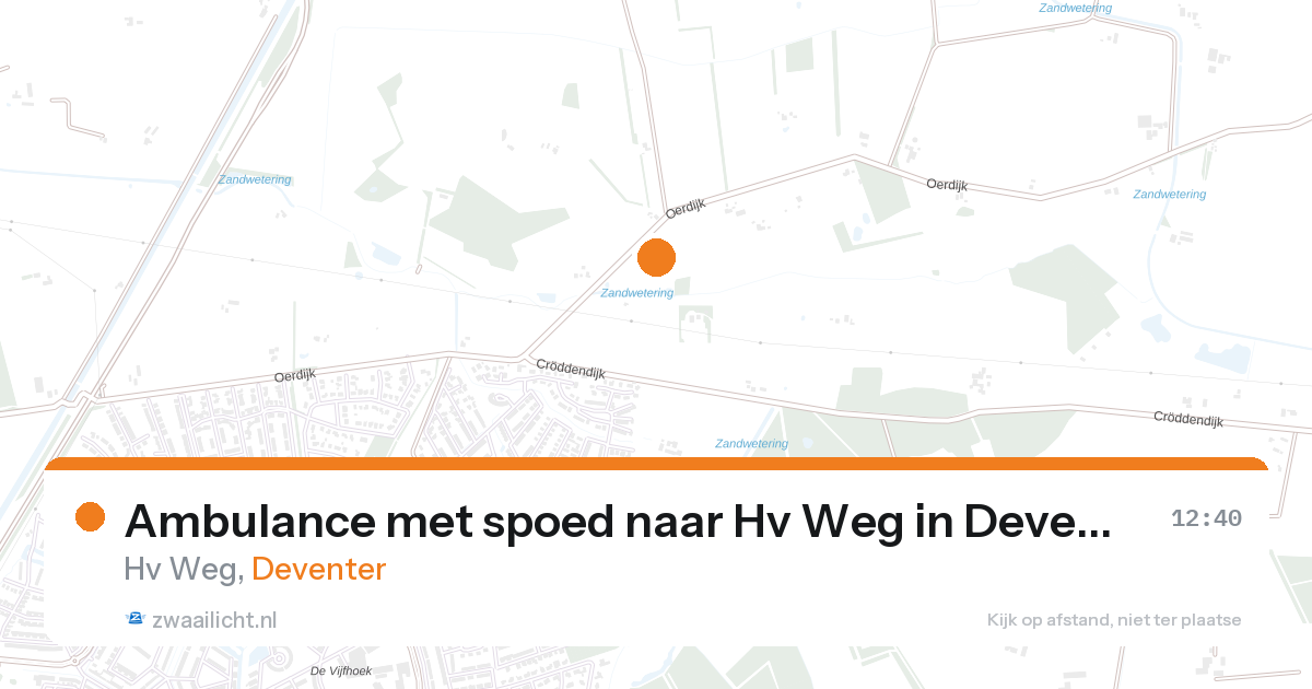 Ambulance met spoed naar Hv Weg in Deventer — 27 aug 2026
