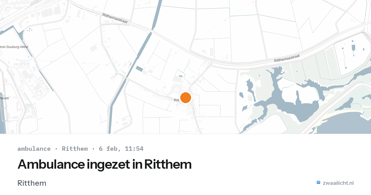 Ambulance ingezet in Ritthem — 6 feb 2026