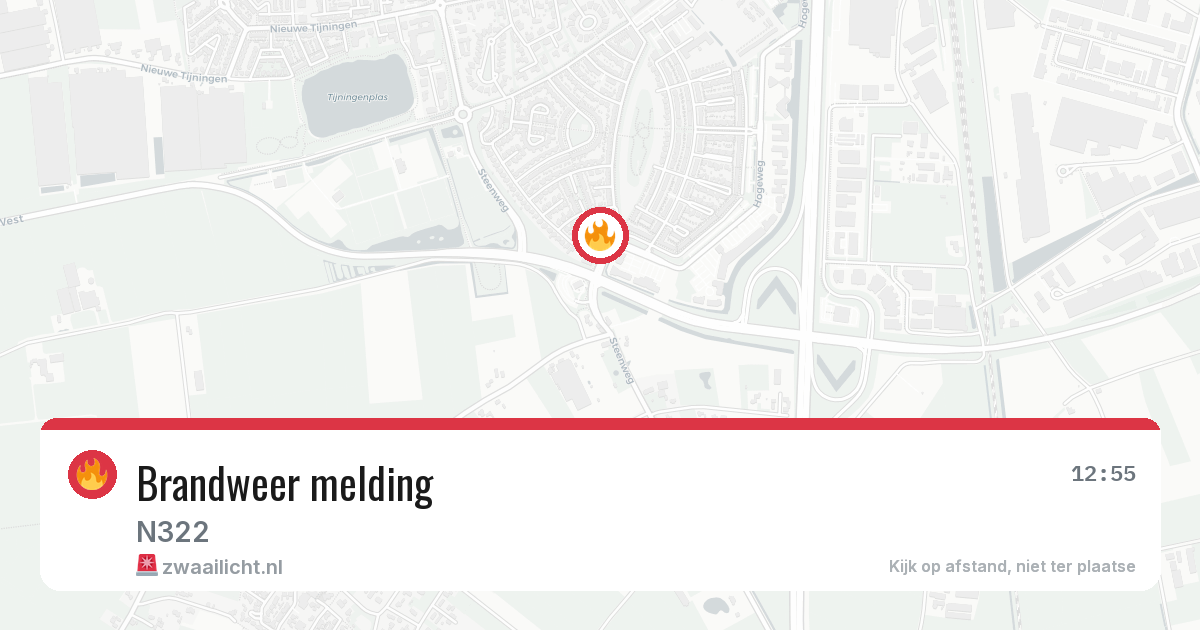 Brandweer melding — 25 mei 2026