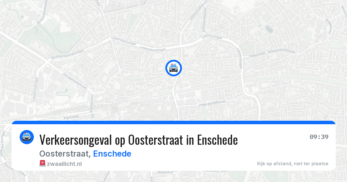 Verkeersongeval op Oosterstraat in Enschede — 1 apr 2026