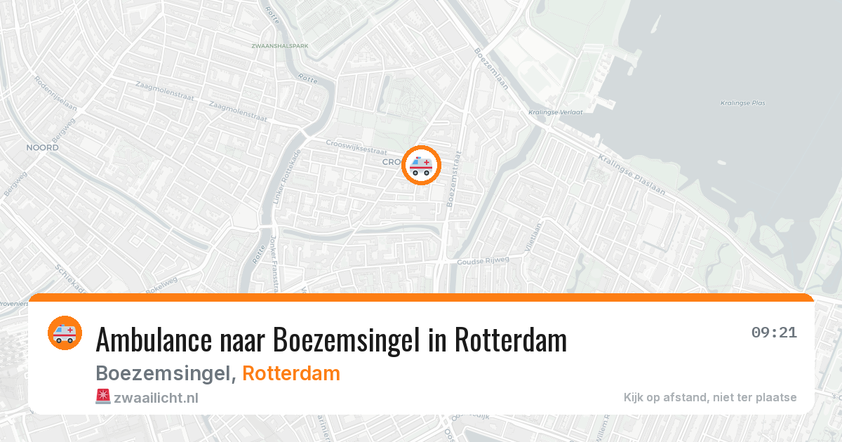 Ambulance naar Boezemsingel in Rotterdam — 11 aug 2026