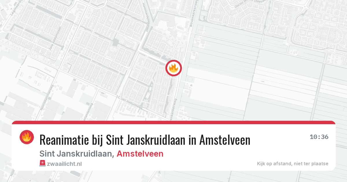 Reanimatie bij Sint Janskruidlaan in Amstelveen — 5 jul 2026