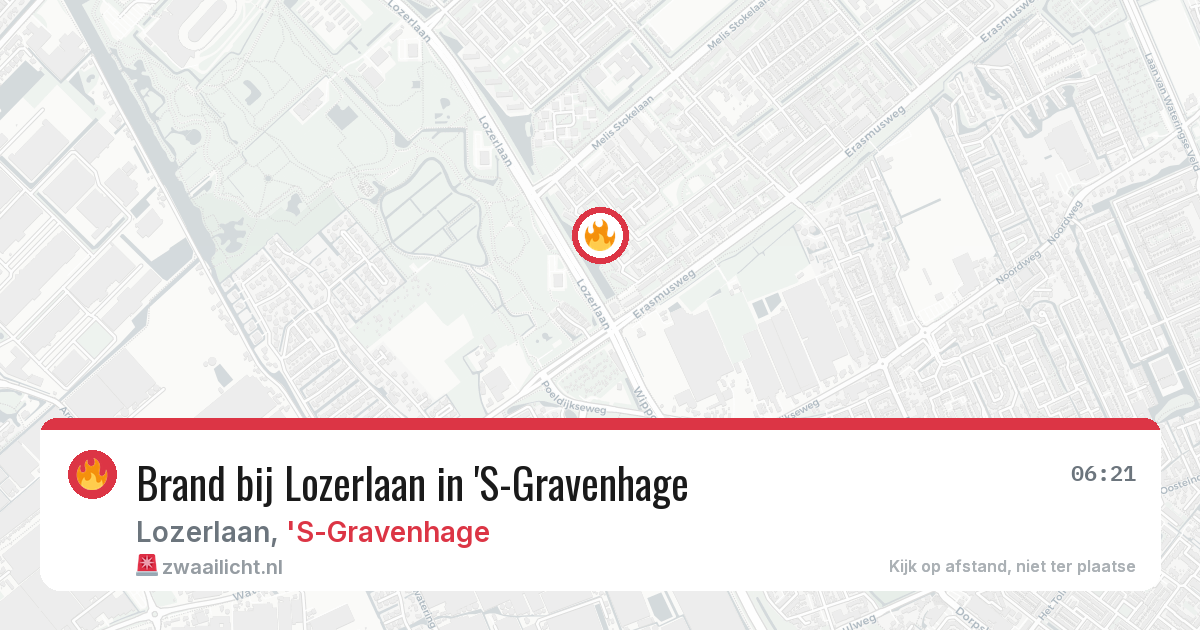 Brand bij Lozerlaan in 'S-Gravenhage — 12 jun 2026