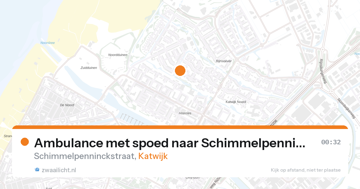 Ambulance met spoed naar Schimmelpenninckstraat in Katwijk — 8 apr 2026