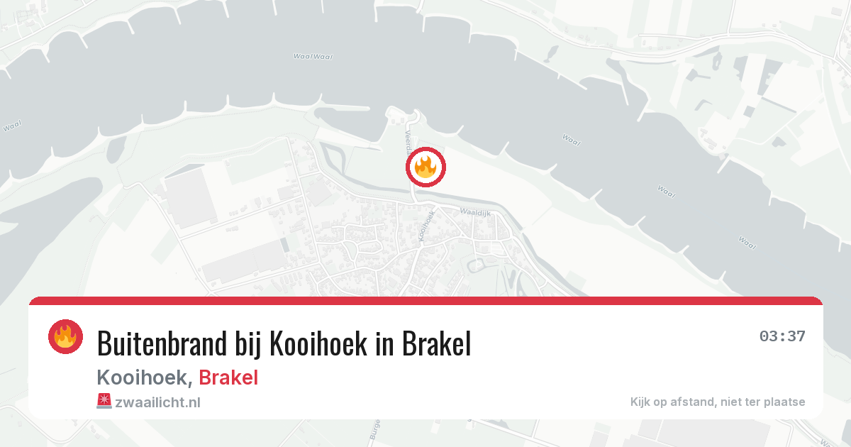 Buitenbrand bij Kooihoek in Brakel — 27 apr 2026