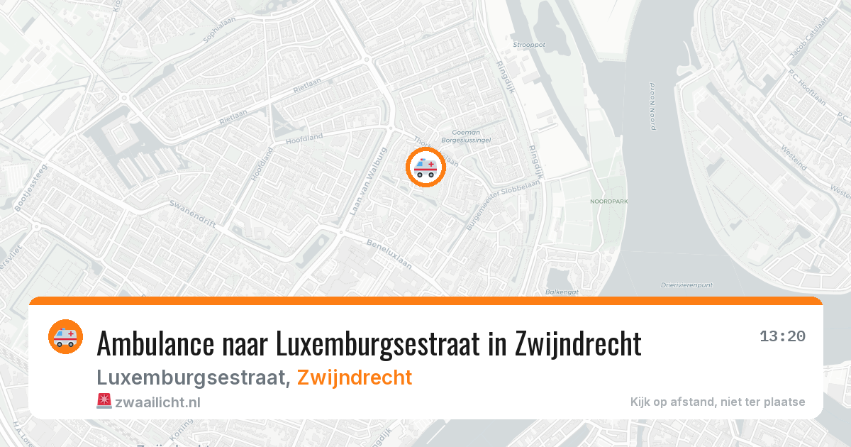 Ambulance naar Luxemburgsestraat in Zwijndrecht — 21 mrt 2026