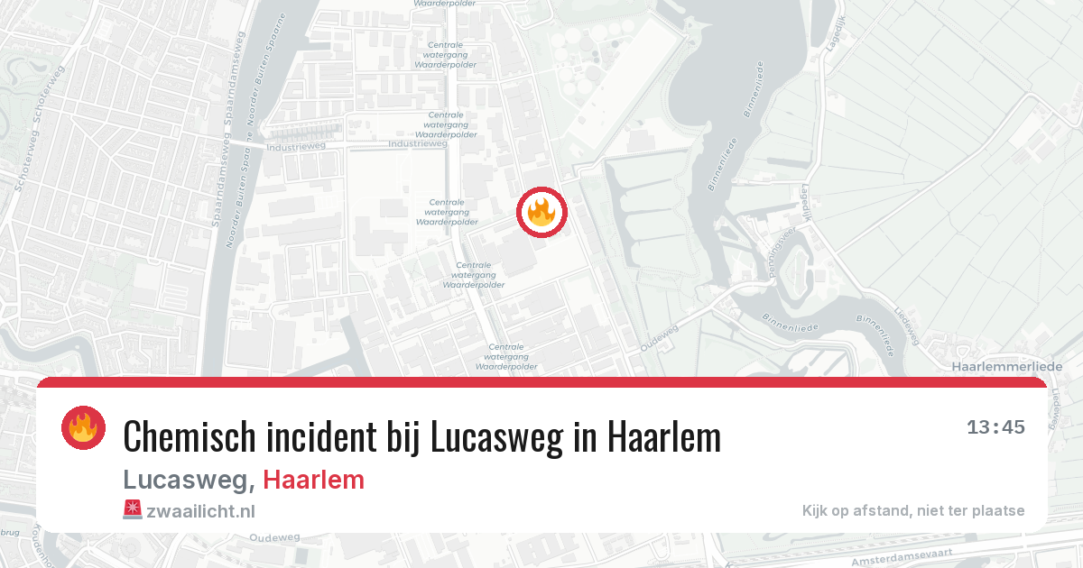 Chemisch incident bij Lucasweg in Haarlem — 24 jun 2026