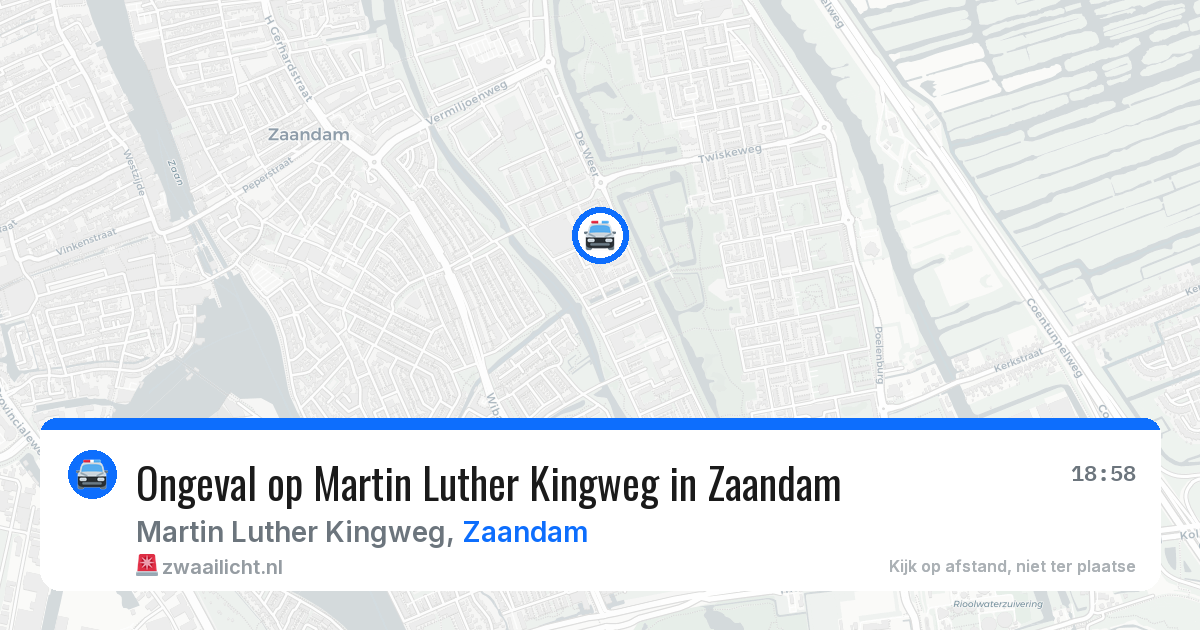 Ongeval op Martin Luther Kingweg in Zaandam — 29 mei 2026
