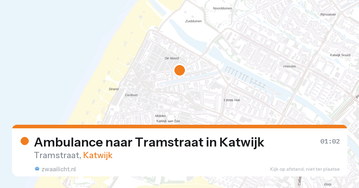 Ambulance naar Tramstraat in Katwijk — 21 mrt 2026