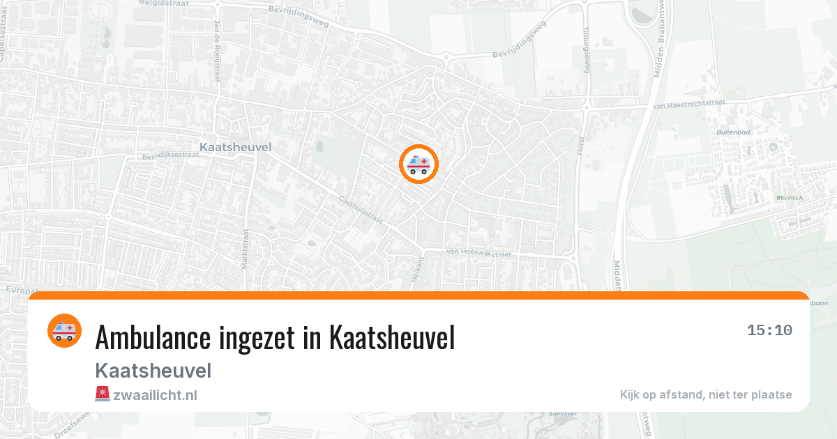 Ambulance ingezet in Kaatsheuvel — 11 aug 2026