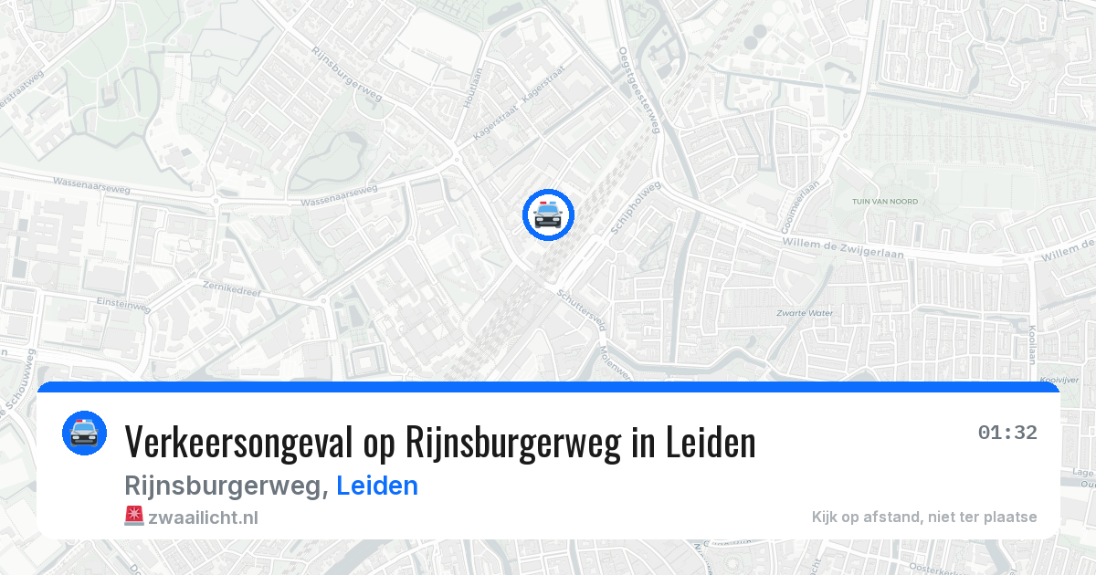 Verkeersongeval op Rijnsburgerweg in Leiden — 30 mei 2026