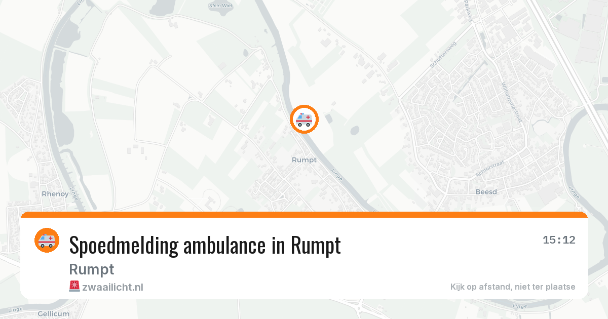 Spoedmelding ambulance in Rumpt — 31 mrt 2026