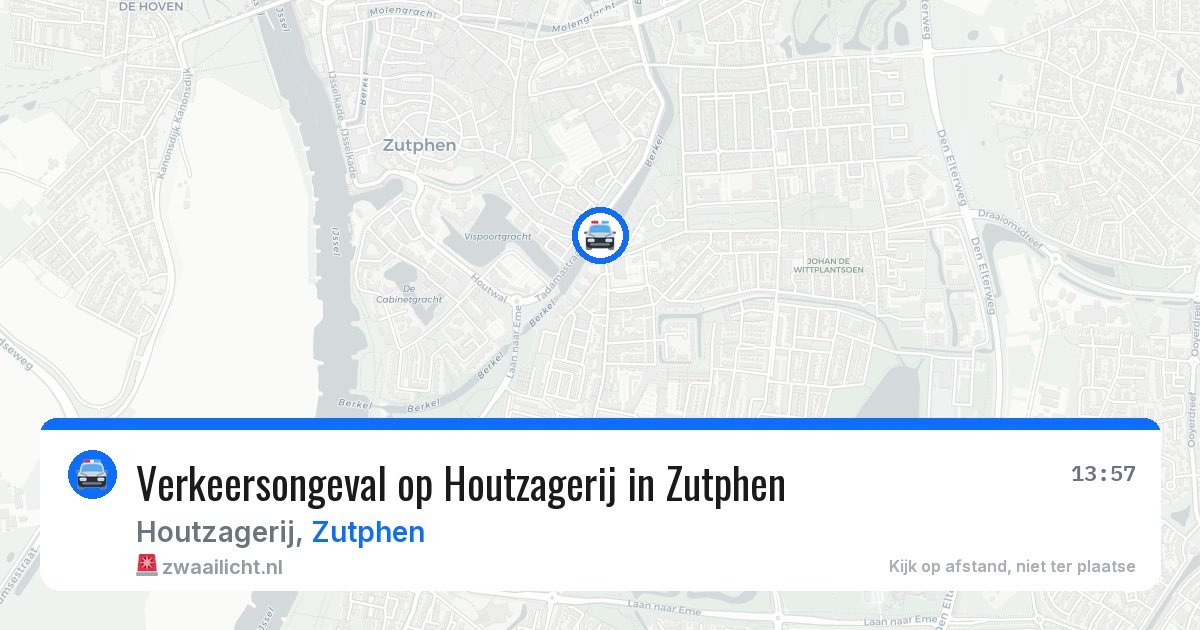 Verkeersongeval op Houtzagerij in Zutphen — 30 jun 2026
