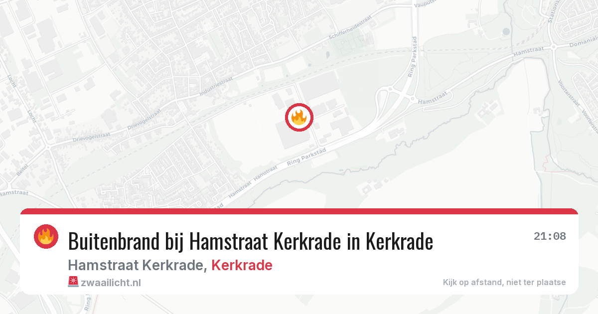 Buitenbrand bij Hamstraat Kerkrade in Kerkrade — 11 aug 2026