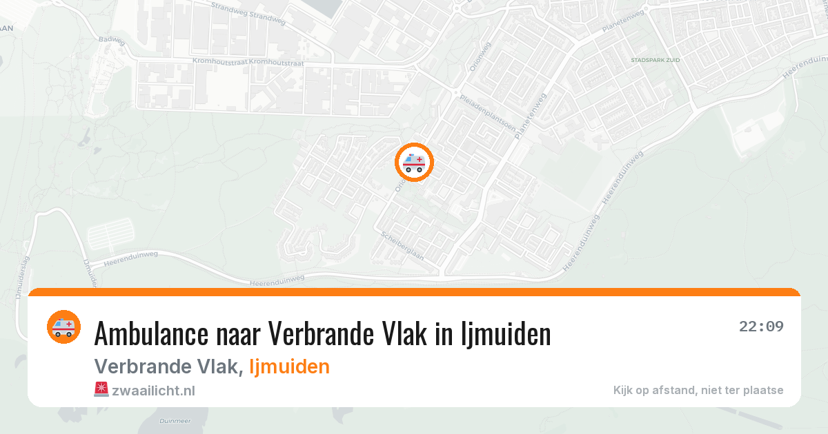 Ambulance naar Verbrande Vlak in Ijmuiden — 24 jul 2026