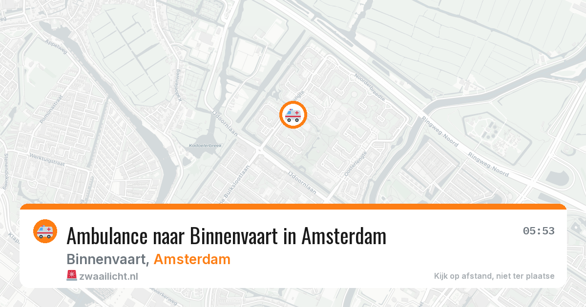 Ambulance naar Binnenvaart in Amsterdam — 26 mrt 2026