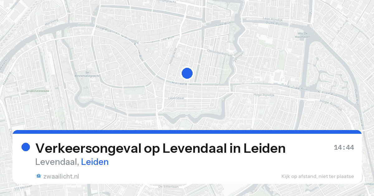 Verkeersongeval op Levendaal in Leiden — 25 aug 2026