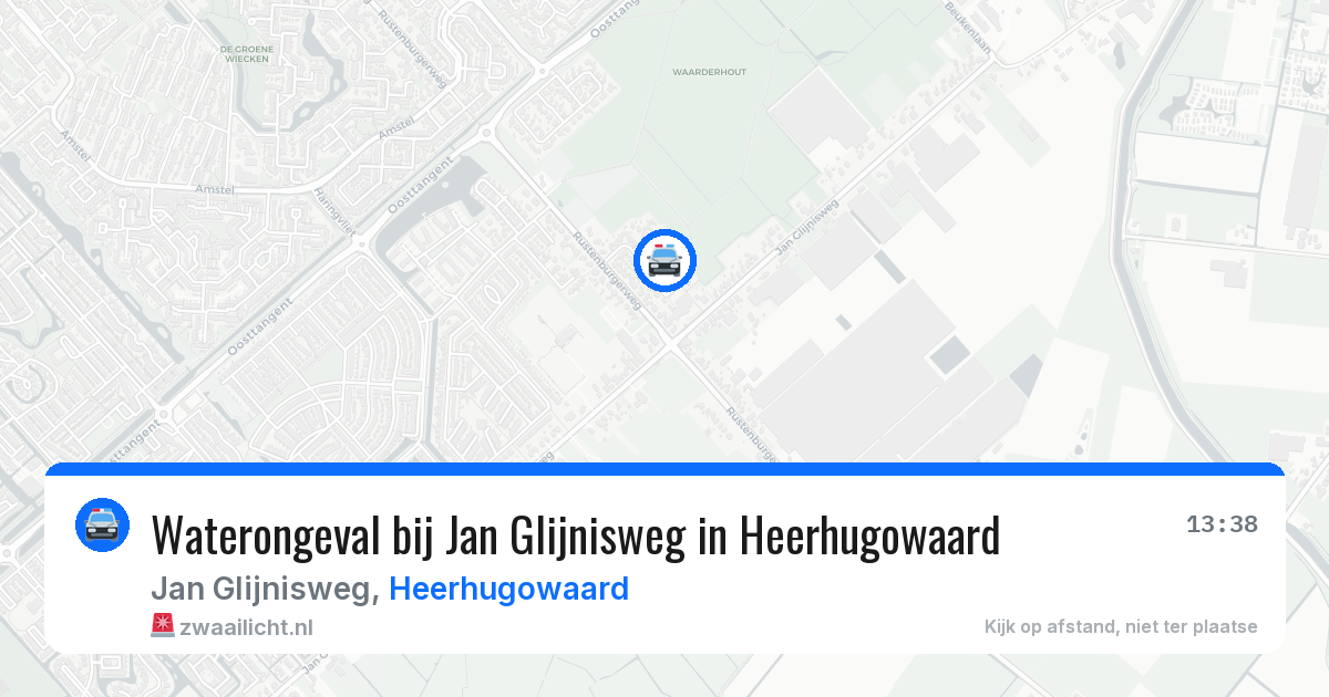Waterongeval bij Jan Glijnisweg in Heerhugowaard — 4 jul 2026