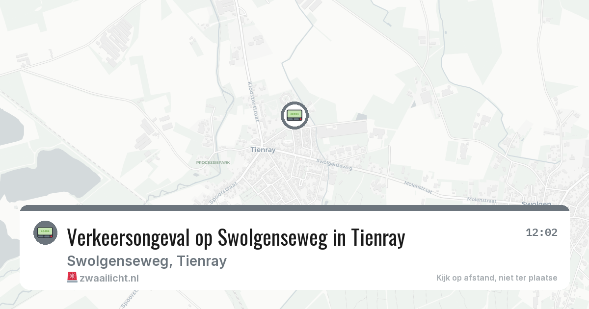 Verkeersongeval op Swolgenseweg in Tienray — 8 jun 2026