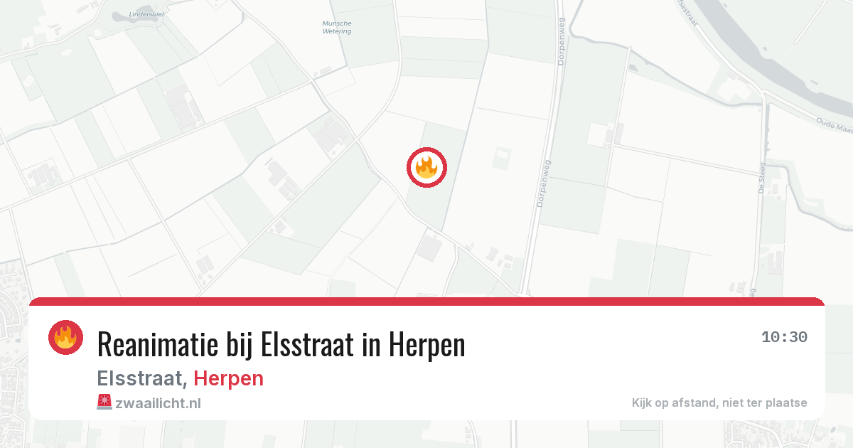 Reanimatie bij Elsstraat in Herpen — 6 apr 2026