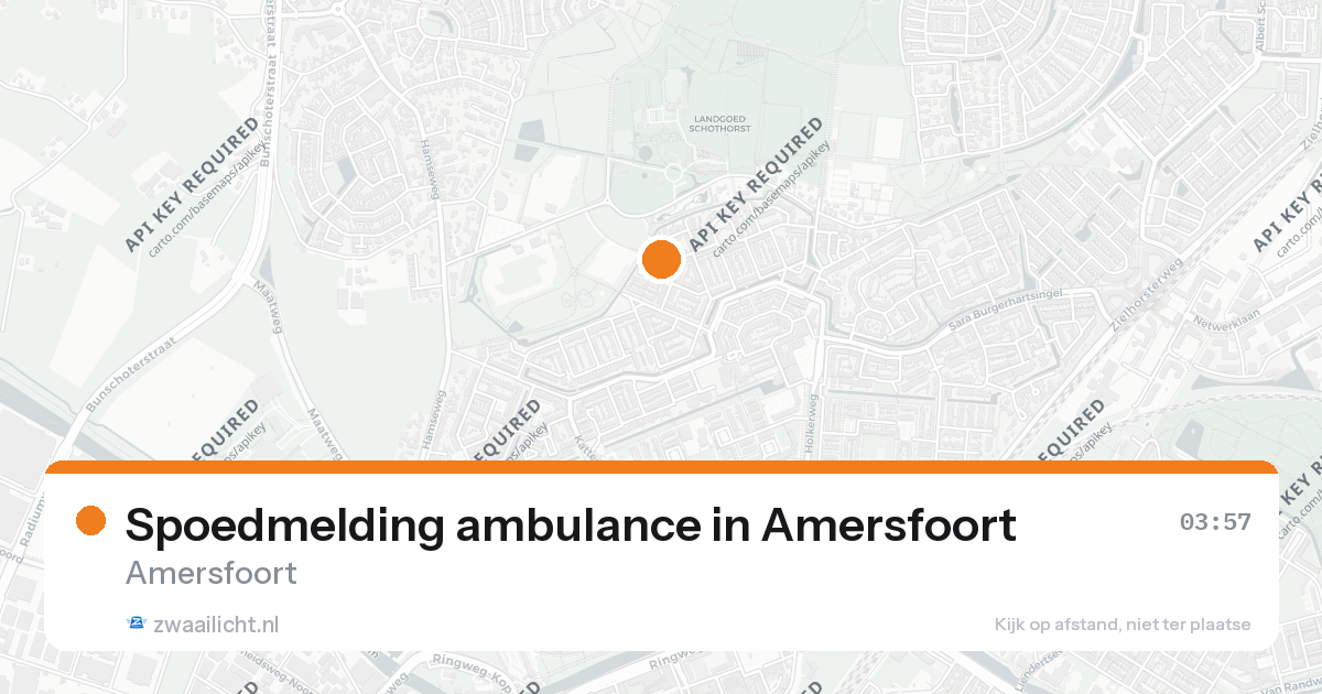 Spoedmelding ambulance in Amersfoort — 26 aug 2026