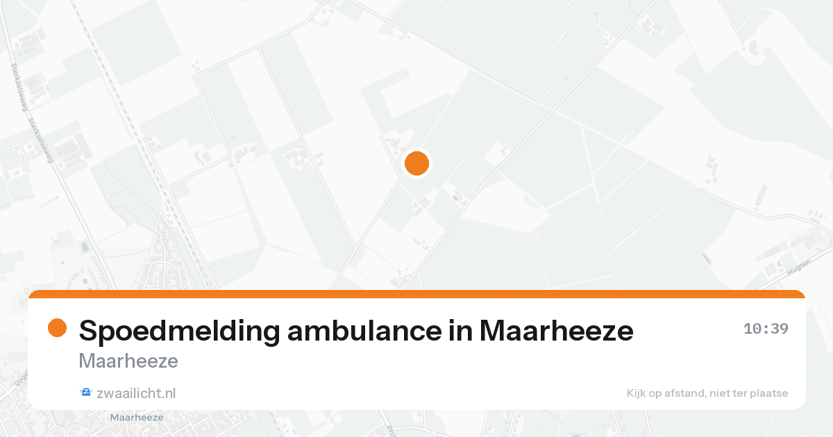 Spoedmelding ambulance in Maarheeze — 15 aug 2026