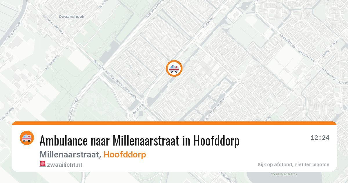 Ambulance naar Millenaarstraat in Hoofddorp — 5 jul 2026