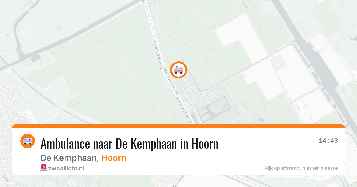 Ambulance naar De Kemphaan in Hoorn — 7 mei 2026