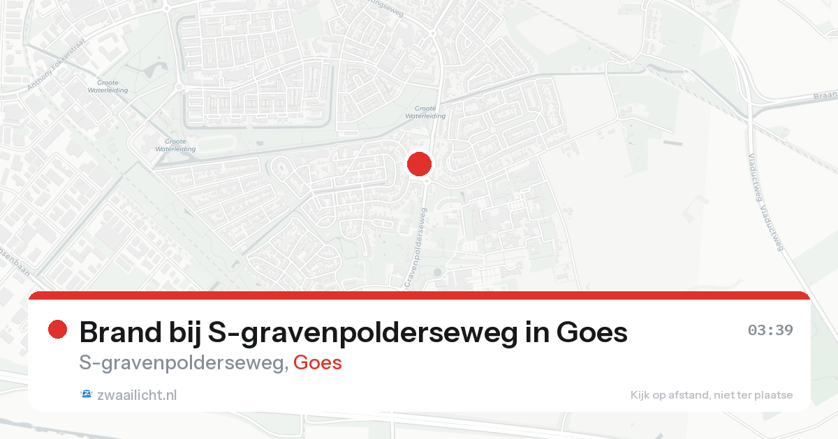 Brand bij S-gravenpolderseweg in Goes — 16 aug 2026