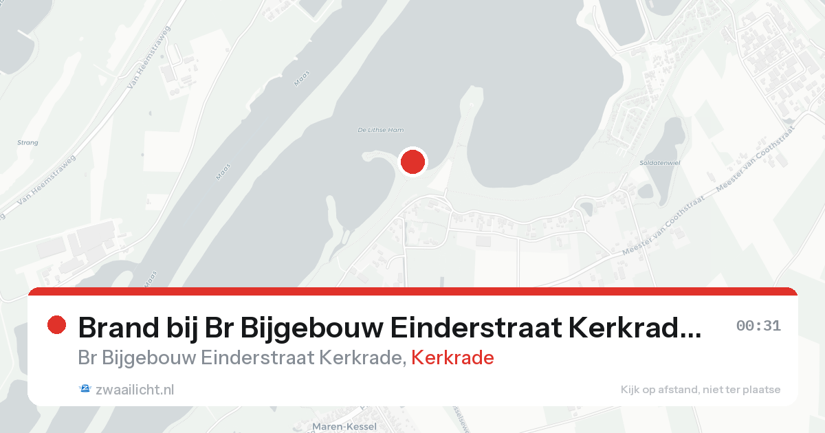 Brand bij Br Bijgebouw Einderstraat Kerkrade in Kerkrade — 30 jan 2026