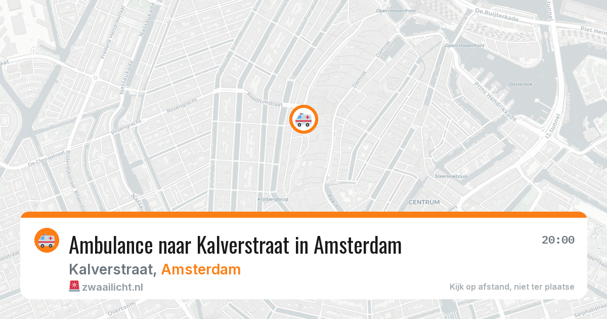 Ambulance naar Kalverstraat in Amsterdam — 13 jun 2026