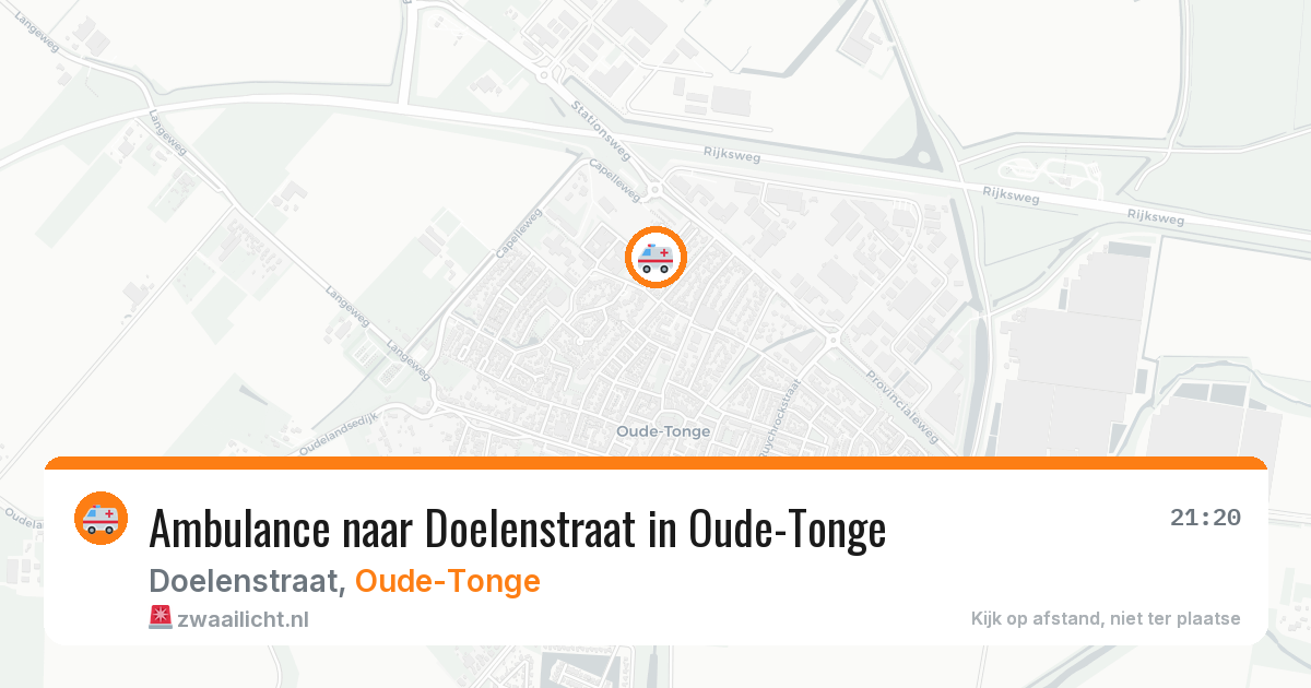 Ambulance naar Doelenstraat in Oude-Tonge — 11 jun 2026