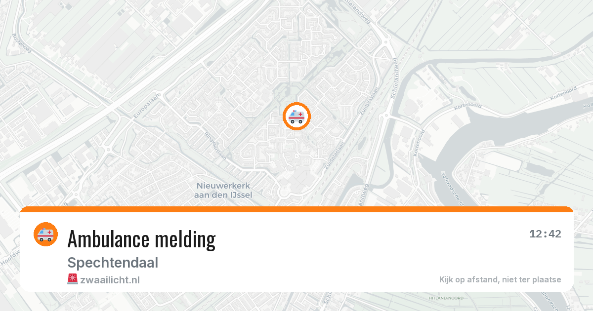Ambulance melding — 31 mei 2026