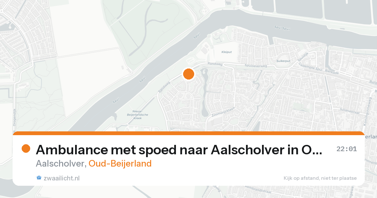 Ambulance met spoed naar Aalscholver in Oud-Beijerland — 7 feb 2026
